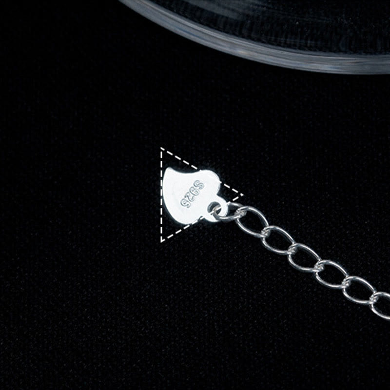 Buddha Stones 925 Sterling Silber Perlen Schutz Fußkettchen
