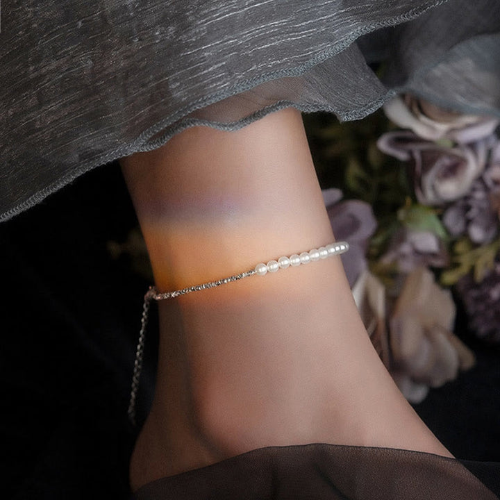 Buddha Stones 925 Sterling Silber Perlen Schutz Fußkettchen - image 1