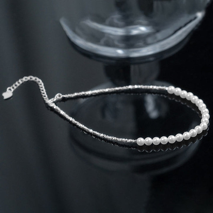 Buddha Stones 925 Sterling Silber Perlen Schutz Fußkettchen