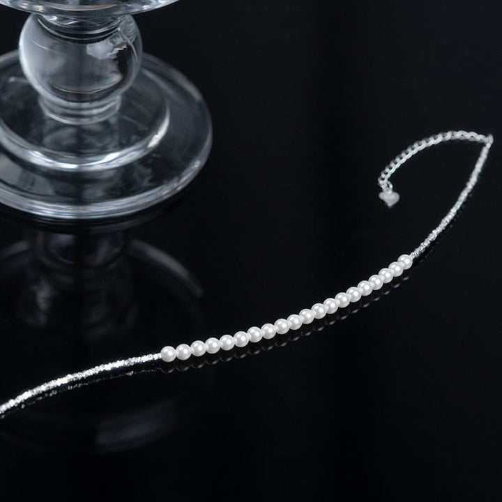 Buddha Stones 925 Sterling Silber Perlen Schutz Fußkettchen