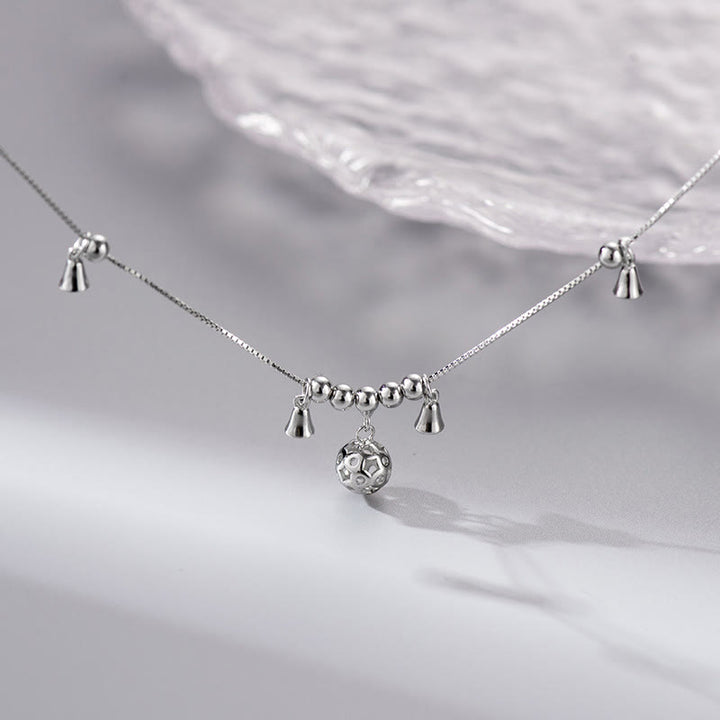 Buddha Stones 925 Sterling Silber Antike Glocke Schutz Fußkettchen