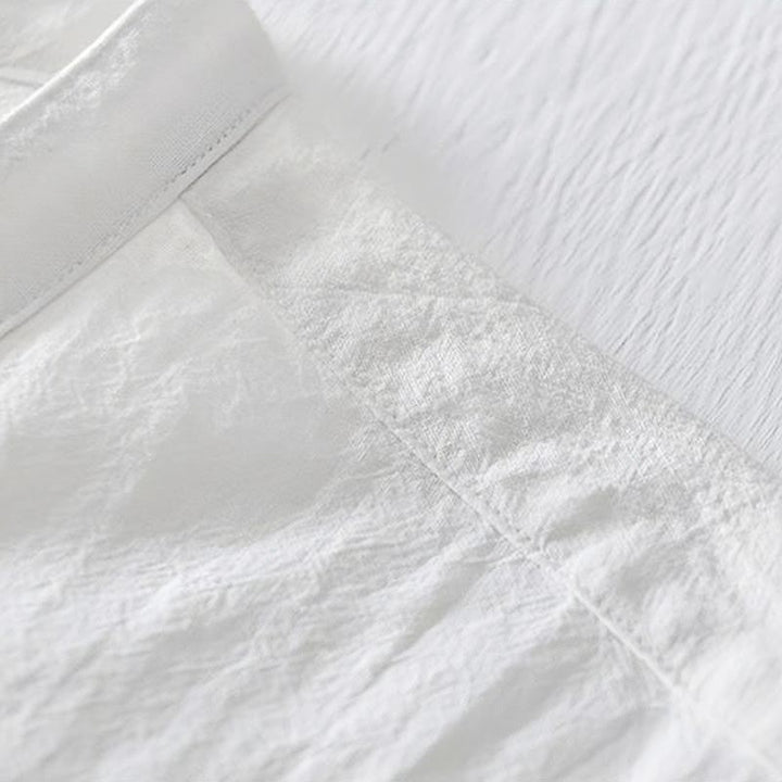 Buddha Stones Froschknopf Mandarin Kragen Stickerei Baumwolle Leinen Kurzarm Herrenhemd - image 15