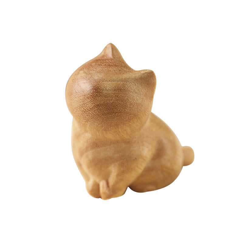 Buddha Stones, kleine Katze, Sandelholz, Schutz, Heimdekoration (zufällige Art) - image 13