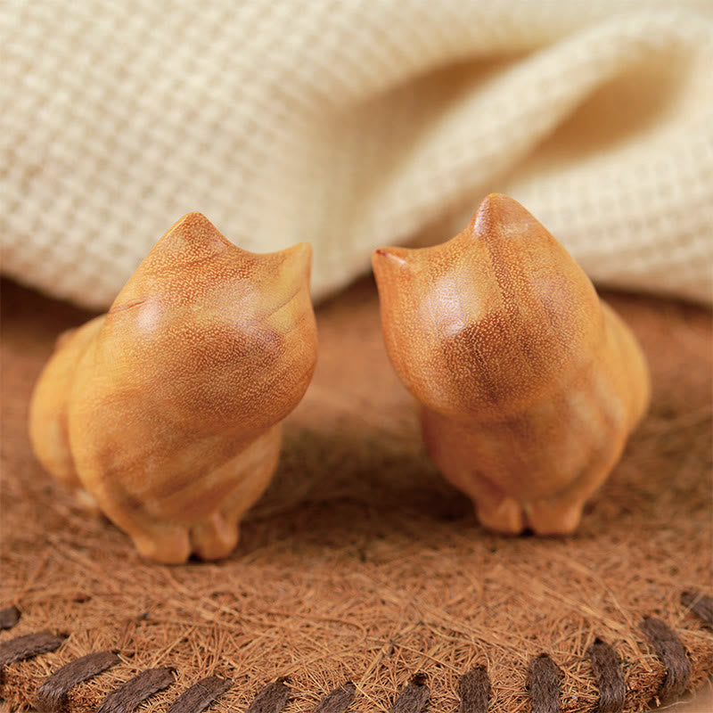 Buddha Stones, kleine Katze, Sandelholz, Schutz, Heimdekoration (zufällige Art) - image 6