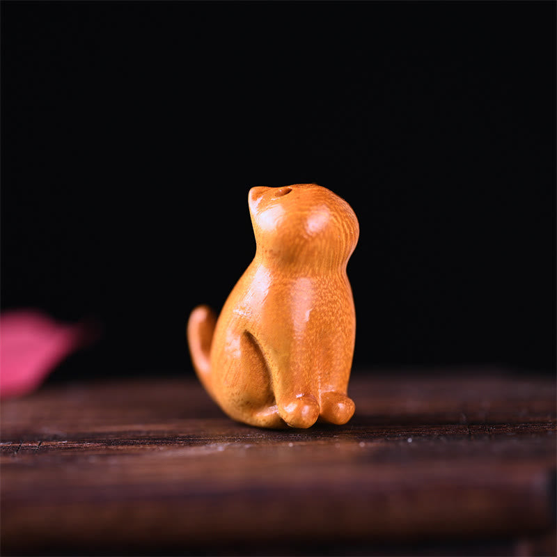 Buddha Stones, kleines Blatt, rotes Sandelholz, Ebenholz, Sandelholz, grünes Sandelholz, Glücksbringer, Mini-Katze, Hirsch, beruhigend, Telefon, hängende Dekoration - image 17