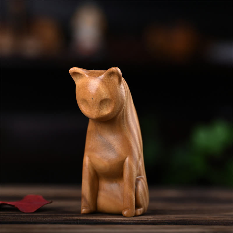 Buddha Stones, kleine Katze, Maus, grünes Sandelholz, afrikanisches rotes Rosenholz, Frieden, Heimdekoration - image 11