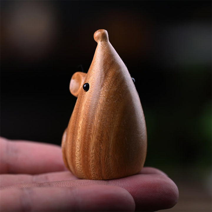 Buddha Stones, kleine Katze, Maus, grünes Sandelholz, afrikanisches rotes Rosenholz, Frieden, Heimdekoration - image 20