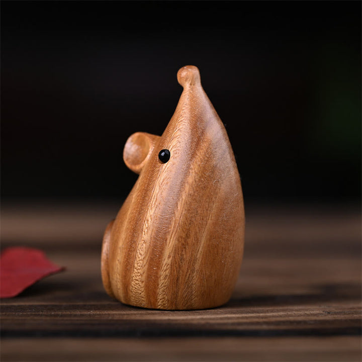 Buddha Stones, kleine Katze, Maus, grünes Sandelholz, afrikanisches rotes Rosenholz, Frieden, Heimdekoration - image 17