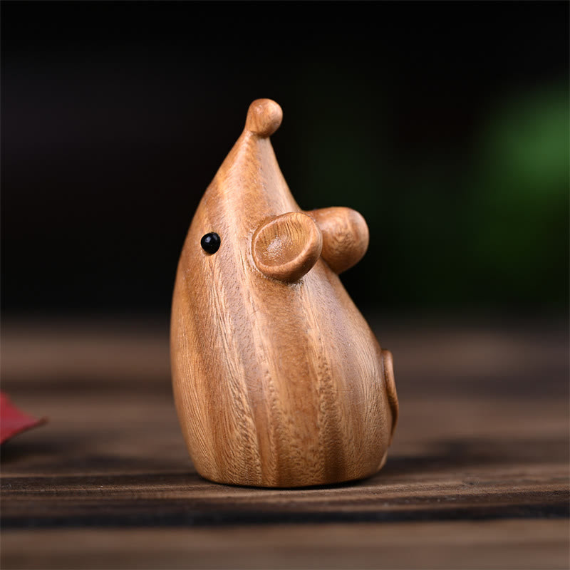 Buddha Stones, kleine Katze, Maus, grünes Sandelholz, afrikanisches rotes Rosenholz, Frieden, Heimdekoration - image 16