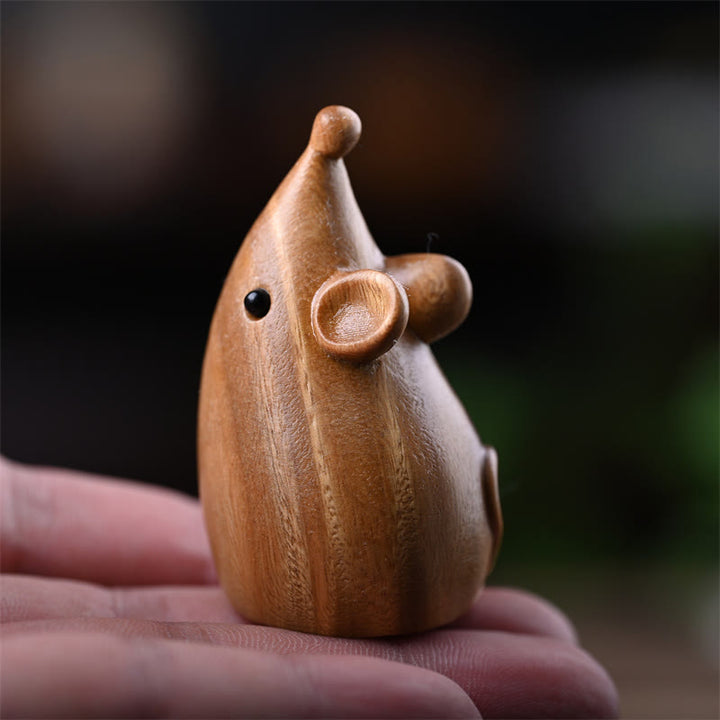 Buddha Stones, kleine Katze, Maus, grünes Sandelholz, afrikanisches rotes Rosenholz, Frieden, Heimdekoration - image 21