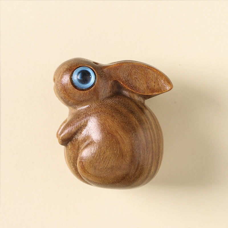 Buddha Stones, kleines Blatt, rotes Sandelholz, grünes Sandelholz, Glücks-Mini-Kaninchen, Entspannungsdekoration