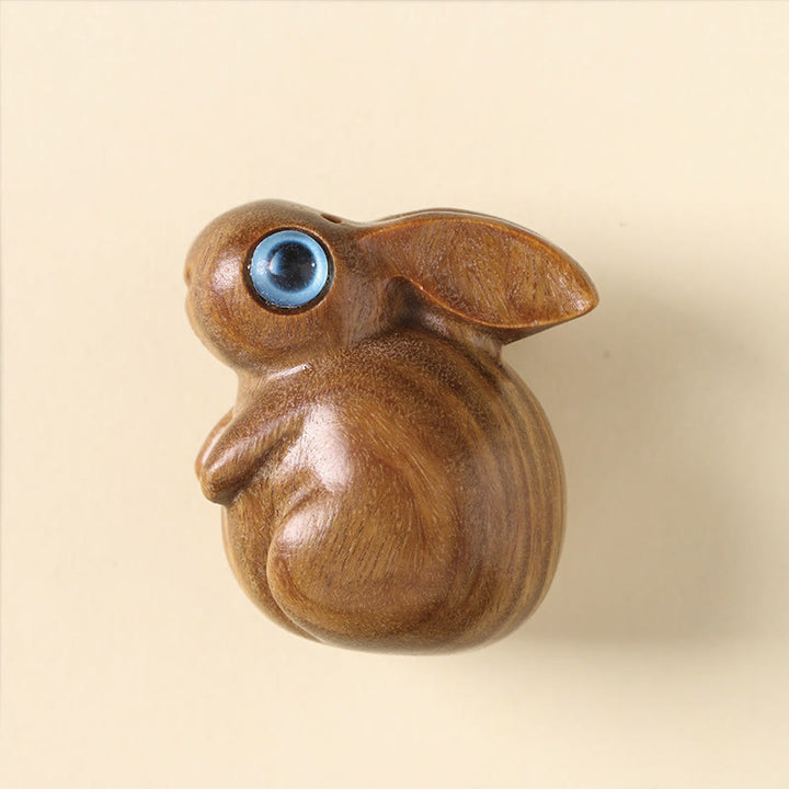 Buddha Stones, kleines Blatt, rotes Sandelholz, grünes Sandelholz, Glücks-Mini-Kaninchen, Entspannungsdekoration