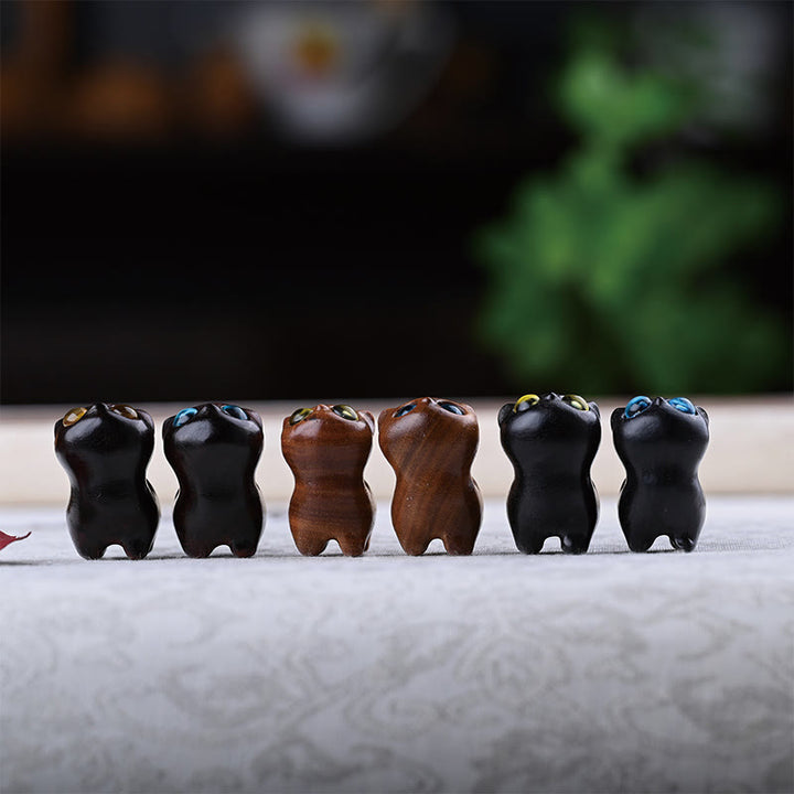 Buddha Stones, grünes Sandelholz, Ebenholz, Sandelholz, kleines Blatt, rotes Sandelholz, Mini-Glückskatze, Friedensdekoration - image 41