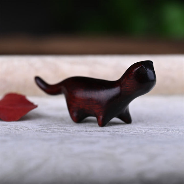 Buddha Stones, grünes Sandelholz, kleines Blatt, rotes Sandelholz, Ebenholz, Regenbogenholz, Glücksbringer, Mini-Laufkatze, positive Dekoration - image 13