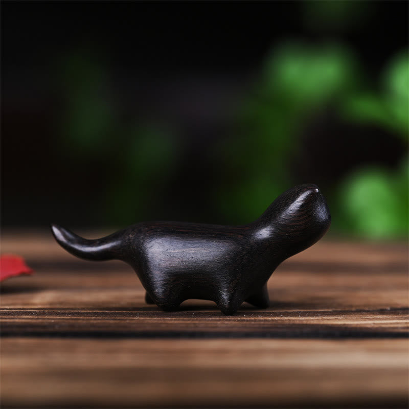 Buddha Stones, grünes Sandelholz, kleines Blatt, rotes Sandelholz, Ebenholz, Regenbogenholz, Glücksbringer, Mini-Laufkatze, positive Dekoration - image 8