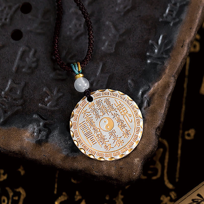 Buddha Stones, Berggeister, Geld ausgeben, Yin Yang Bagua-Design, Kupfer, Harmonie-Halskettenanhänger - image 2