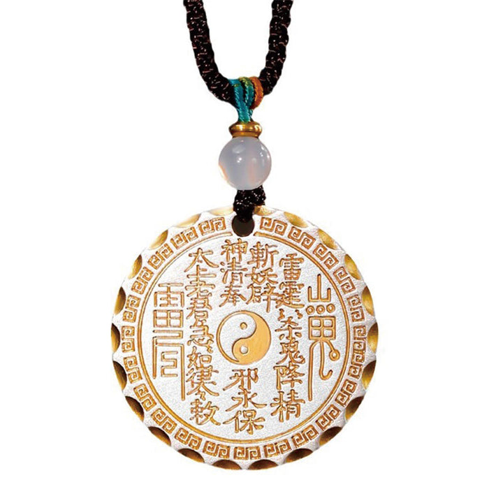 Buddha Stones, Berggeister, Geld ausgeben, Yin Yang Bagua-Design, Kupfer, Harmonie-Halskettenanhänger - image 14