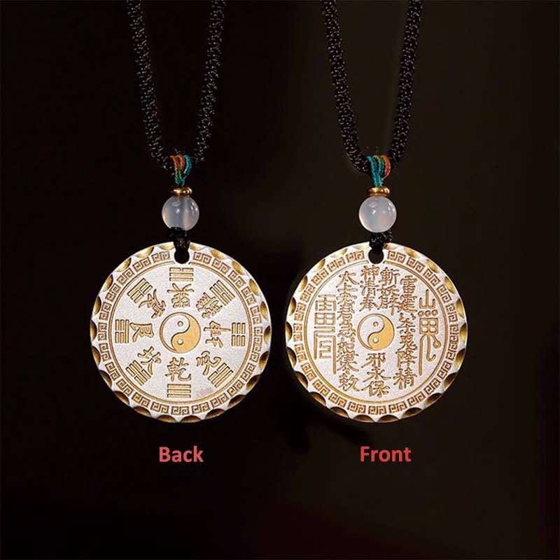 Buddha Stones, Berggeister, Geld ausgeben, Yin Yang Bagua-Design, Kupfer, Harmonie-Halskettenanhänger - image 8