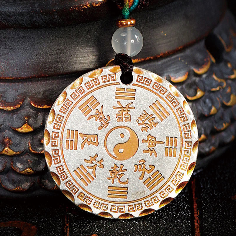 Buddha Stones, Berggeister, Geld ausgeben, Yin Yang Bagua-Design, Kupfer, Harmonie-Halskettenanhänger - image 10