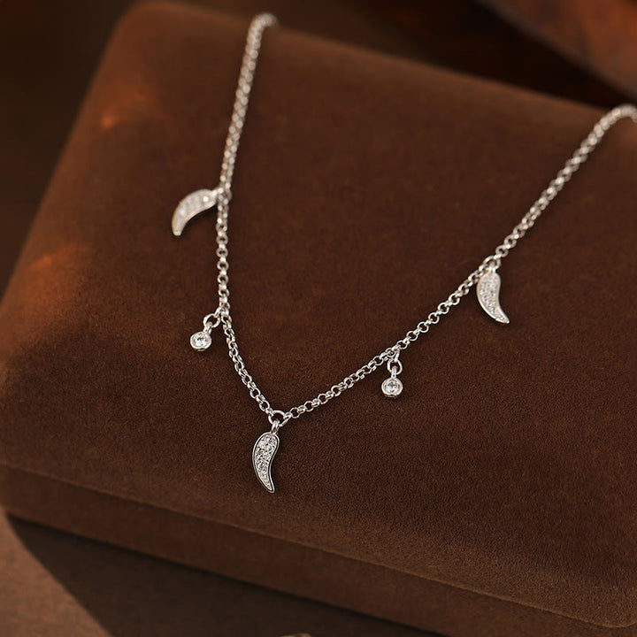 Buddha Stones Fußkettchen aus 925er Sterlingsilber mit Zirkonia und kleinem Pfeffer-Charm - Silbernes Fußkettchen (Umfang 25 cm) - image 11