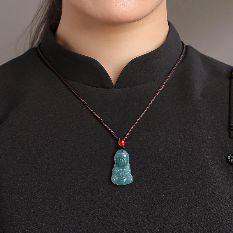 Buddha Stones ​​Jade Baobao Buddha Wohlstand Halskette Anhänger - image 5