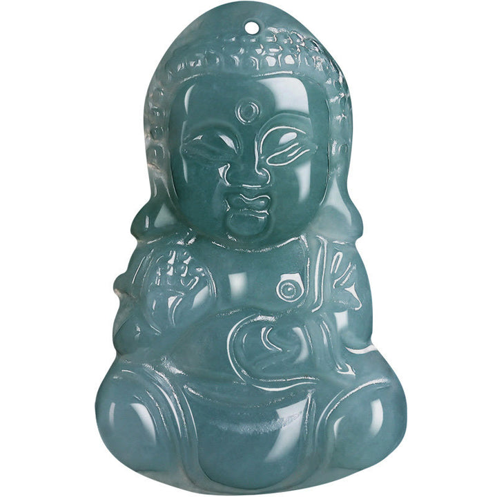 Buddha Stones ​​Jade Baobao Buddha Wohlstand Halskette Anhänger - image 9