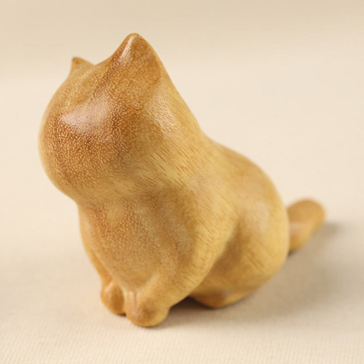 Buddha Stones, kleine Katze, Sandelholz, Schutz, Heimdekoration (zufällige Art) - image 8