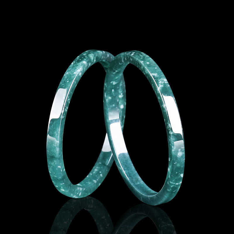 Buddha Stones Natürlicher Jade-Überfluss Dünnes Armband Armreif - image 1