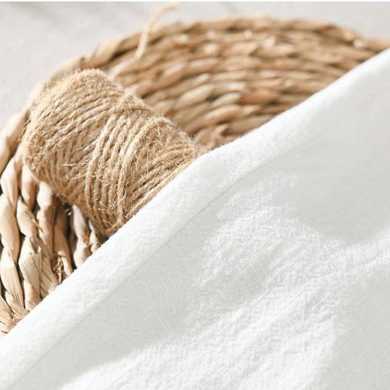 Buddha Stones Sommer Casual Kordelzug Ramie Leinen Herrenhose mit Taschen - image 7