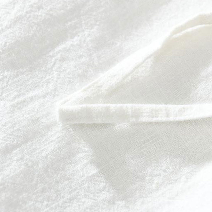 Buddha Stones Sommer Casual Kordelzug Ramie Leinen Herrenhose mit Taschen - image 6