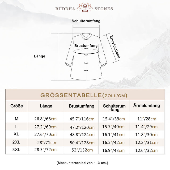 Buddha Stones Lila Blumendruck Frosch-Knopf-Design Shirt - image 5