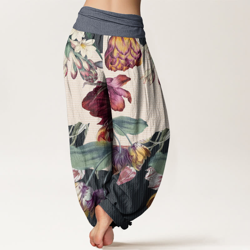 Buddha Stones, Tulpen, grüne Blätter, Design, elastische Taille, Haremshose für Damen - image 9