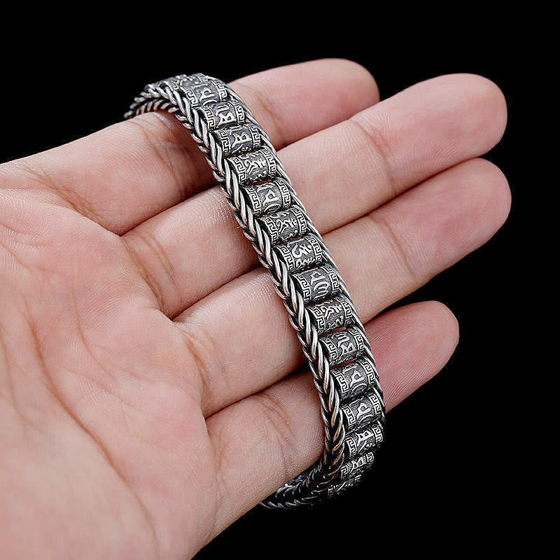 Buddha Stones, tibetische Kupferschnalle, Om Mani Padme Hum, Peace-Metallarmband - image 11