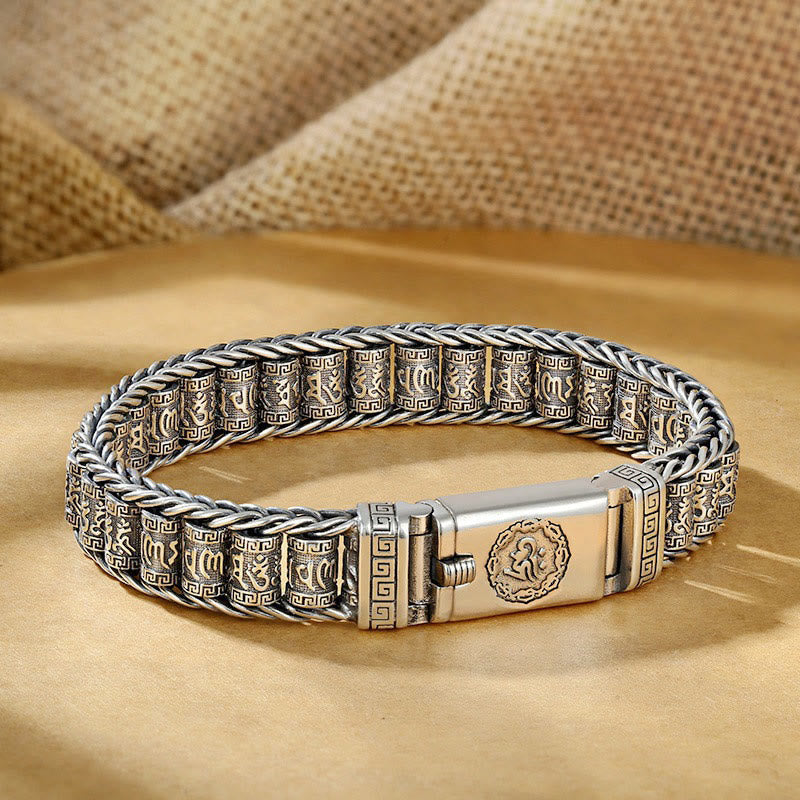 Buddha Stones, tibetische Kupferschnalle, Om Mani Padme Hum, Peace-Metallarmband - image 8