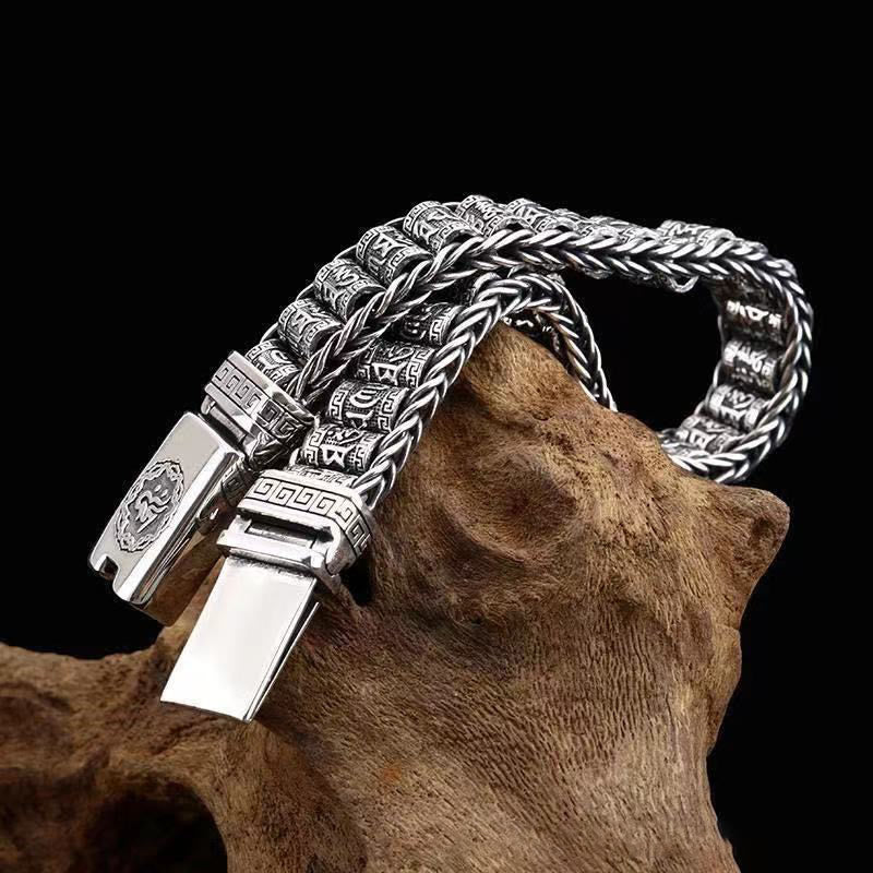 Buddha Stones, tibetische Kupferschnalle, Om Mani Padme Hum, Peace-Metallarmband - image 12