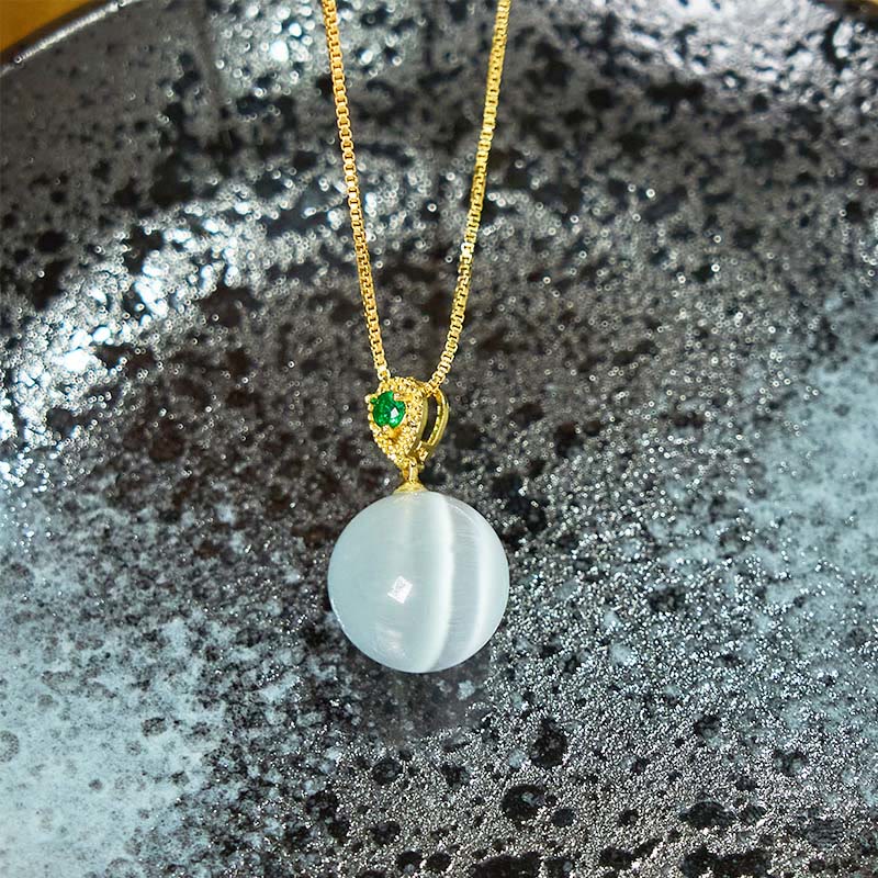 Buddha Stones Halskettenanhänger mit Katzenaugen-Motiv – ein Symbol für Selbstvertrauen - image 23