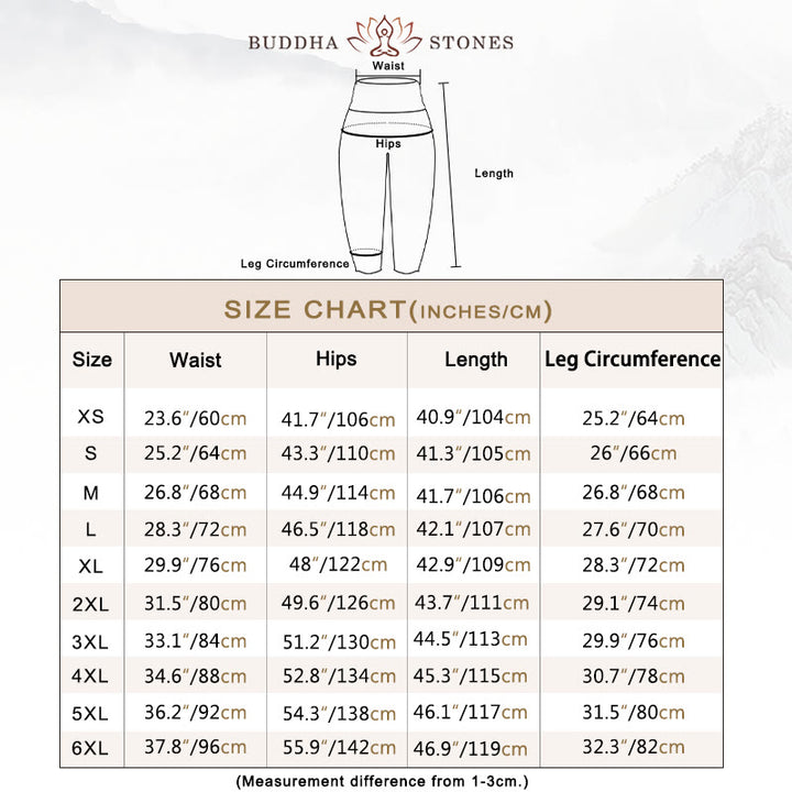Buddha Stones Damen-Haremshose aus reiner Baumwolle mit Elefanten-Motiv, geometrische Figur, elastische Taille - image 5