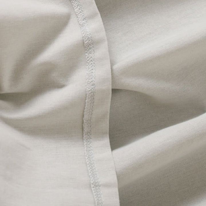 Buddha Stones Sommer-Knopf-Design, kurzärmeliges Midikleid aus Baumwolle und Leinen mit Taschen - image 15