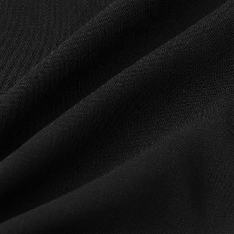 Buddha Stones Sommer Herren Button Plain Kurzarm Baumwollhemd mit Tasche - image 13