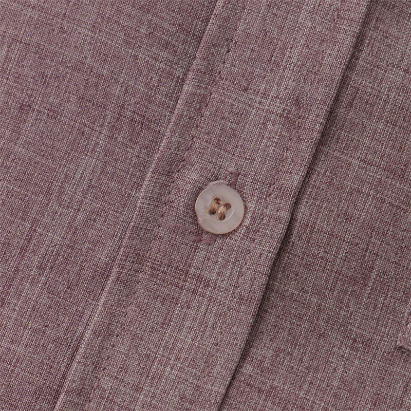 Buddha Stones Sommer Herren Button Plain Kurzarm Baumwollhemd mit Tasche - image 19