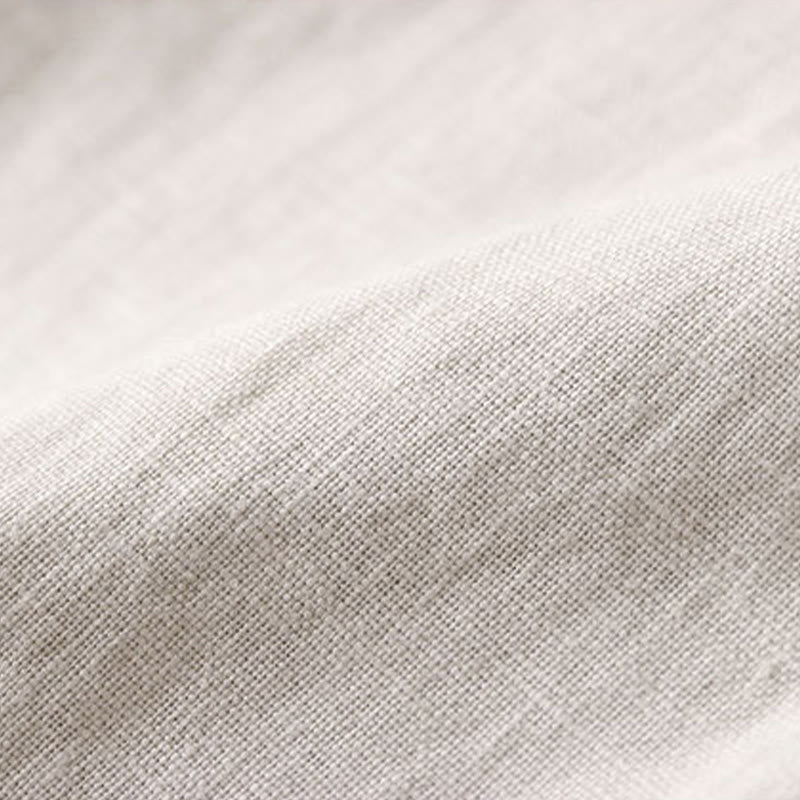 Buddha Stones Commute Damen-Hose mit weitem Bein und Taschen, einfarbig, Länge 7-8, Baumwoll-Leinen-Mischgewebe - image 6