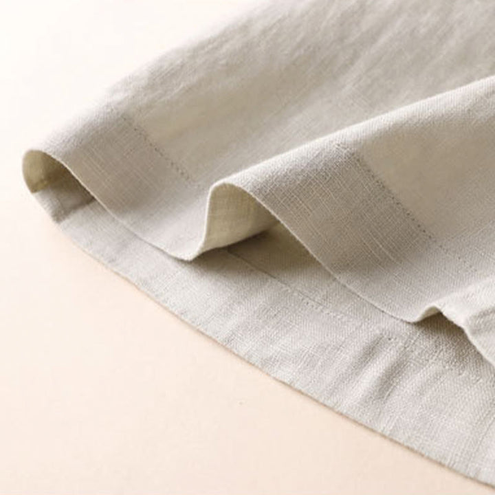 Buddha Stones Commute Damen-Hose mit weitem Bein und Taschen, einfarbig, Länge 7-8, Baumwoll-Leinen-Mischgewebe - image 7