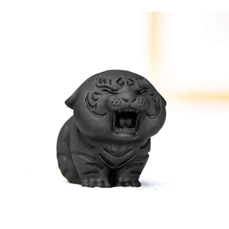 Buddha Stones, Mini-Statue aus süßem Tiger, Eisenpulver, Rostguss, Kunstharz, Heimdekoration