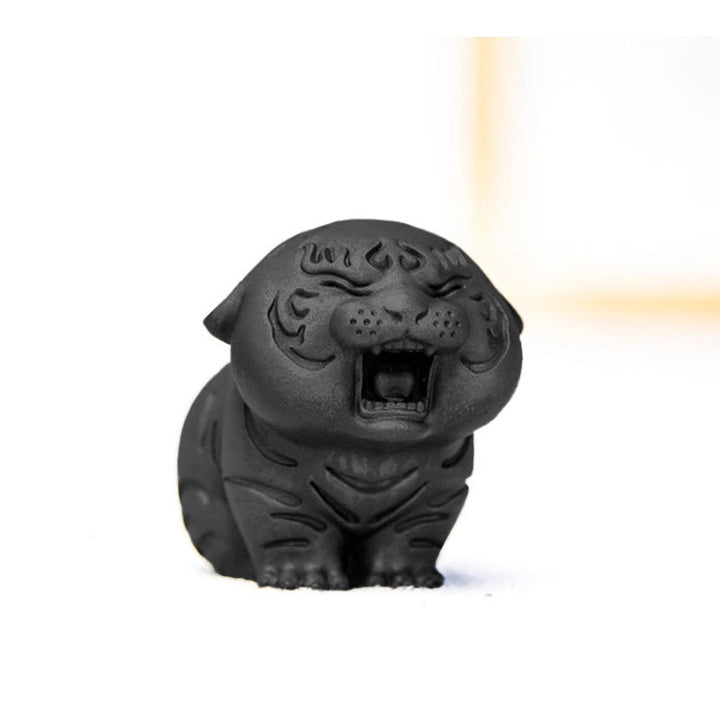 Buddha Stones, Mini-Statue aus süßem Tiger, Eisenpulver, Rostguss, Kunstharz, Heimdekoration