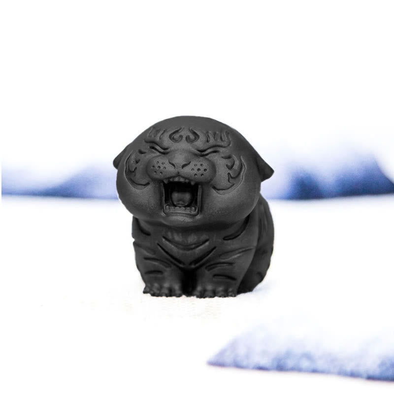 Buddha Stones, Mini-Statue aus süßem Tiger, Eisenpulver, Rostguss, Kunstharz, Heimdekoration