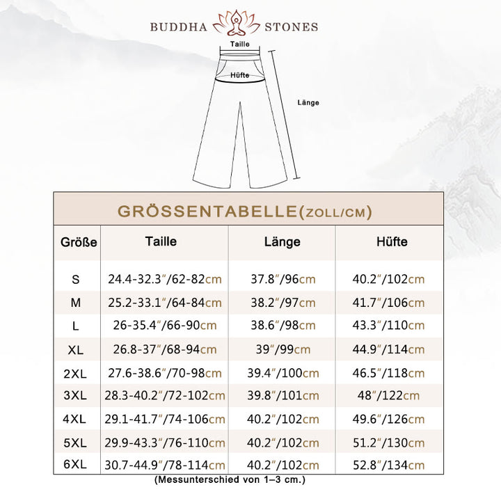 Buddha Stones 2-teiliges Damen-Kleidungsset mit kurzen Ärmeln, Oberteil, T-Shirt und Hose, Meditation, Zen, Tai Chi, Baumwolle und Leinen - image 4