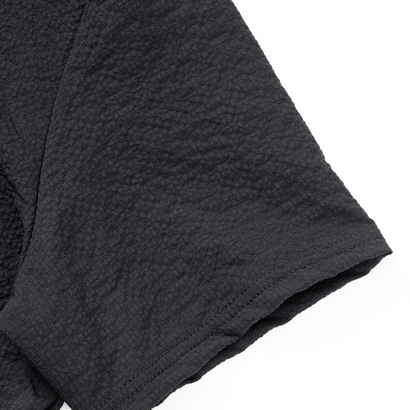 Buddha Stones Einfarbiges Polohemd mit halben Knöpfen für Herren, kurzärmelig - image 15