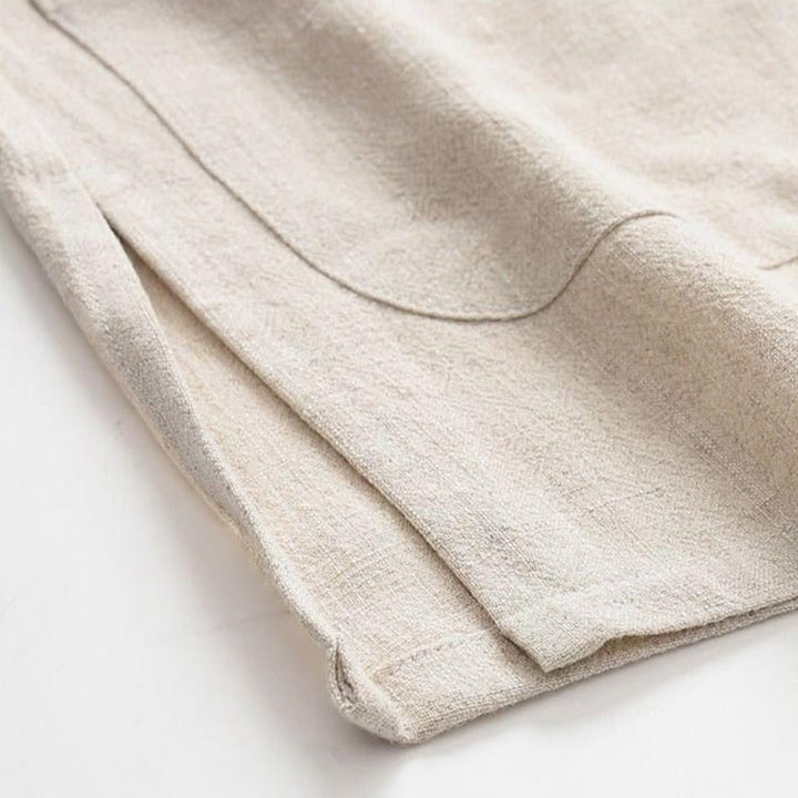 Buddha Stones 2-teiliger Tang-Anzug mit Froschknöpfen, langärmeliges Hemd und Hose, Herren-Set - image 4