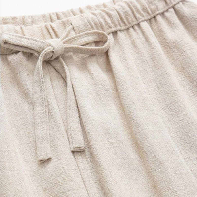 Buddha Stones 2-teiliger Tang-Anzug mit Froschknöpfen, langärmeliges Hemd und Hose, Herren-Set - image 5