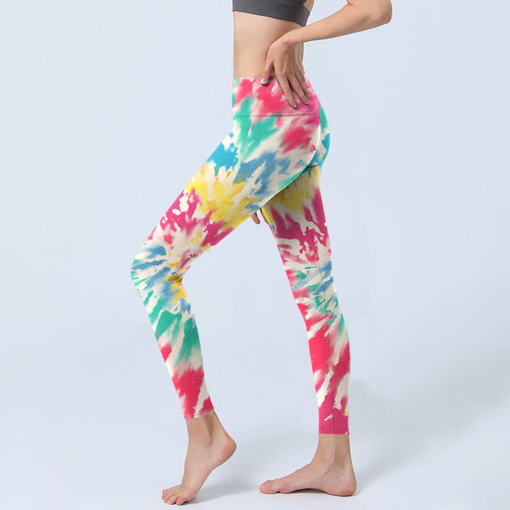 Buddha Stones Spiral Shape Print Übungsleggings Damen Yogahose - image 3